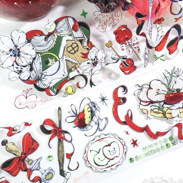 Romance PET Tape Apple Knot Magic Daily Life Stickers