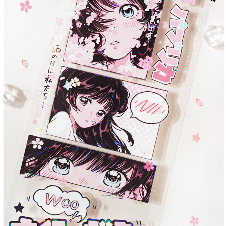 Romance Zhaoxi Sweet Girl PET Tapes DIY Decoration
