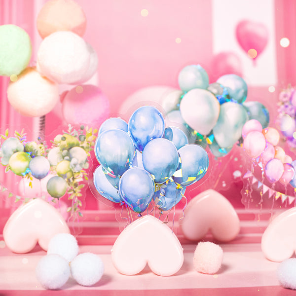 Romantic Birthday Balloon Stickers for Planner Decoration