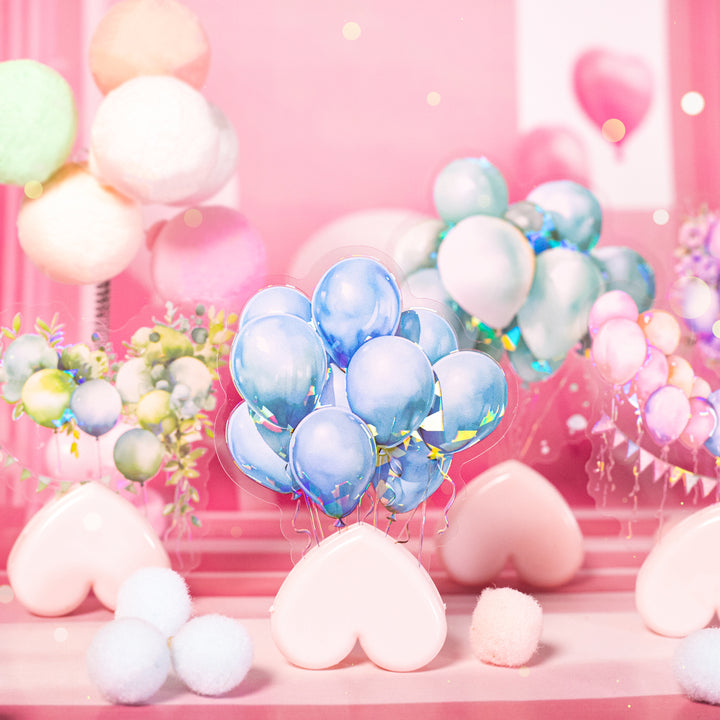 Romantic Birthday Balloon Stickers for Planner Decoration