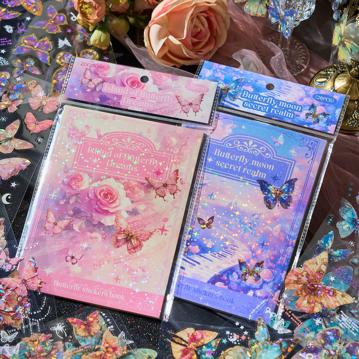 Romantic Butterfly Series PET Stickers Perfect for Bullet Journal