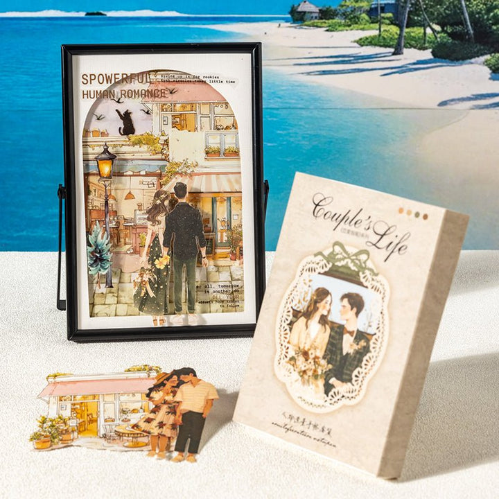 Romantic Characters Sticker Set Love Guide Series Collage Scrap Kit