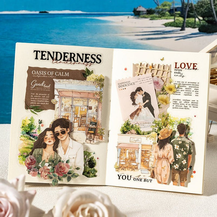 Romantic Characters Sticker Set Love Guide Series Decorative Journaling