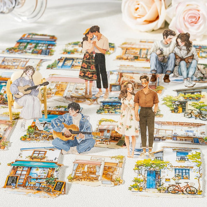 Romantic Characters Sticker Set Love Guide Series Love Story Theme