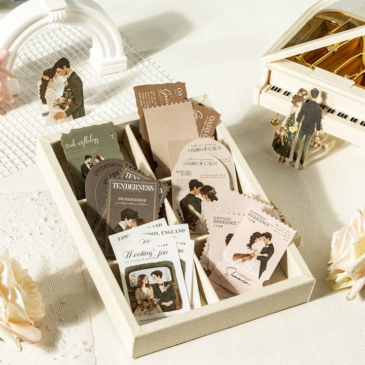 Romantic Characters Sticker Set Love Guide Series Soft Pink Aesthetic