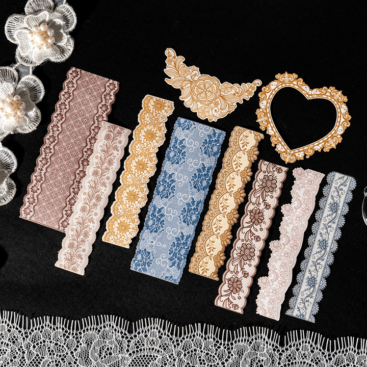 Romantic Lace Stickers Corner Lace Pack