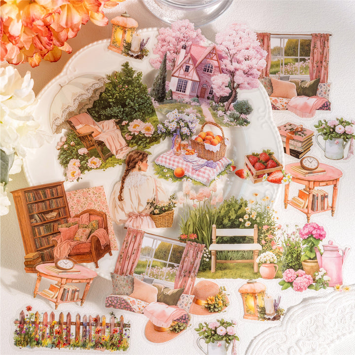 Romantic Landscape PET Tape Field Life botanical style