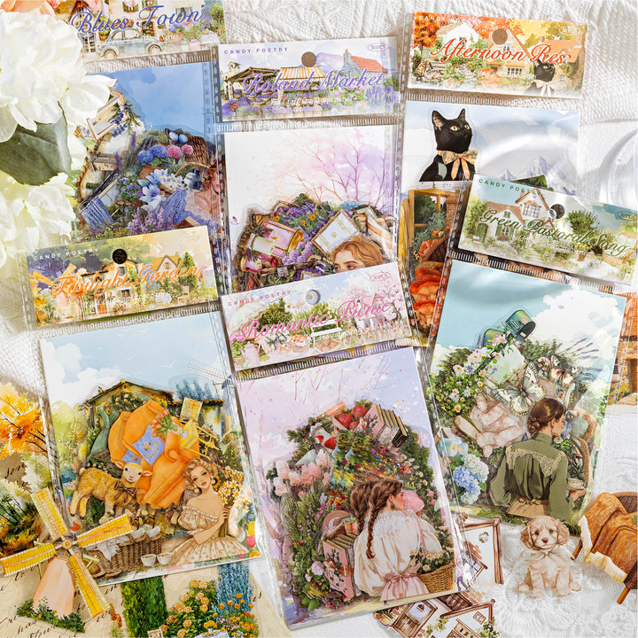 Romantic Landscape PET Tape Field Life scenery journaling