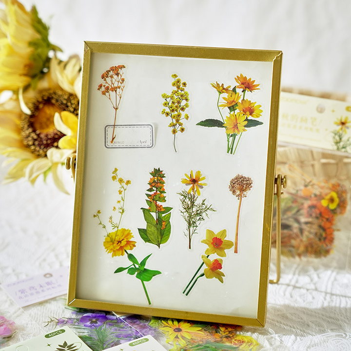 Romantic Language Romantic Nature Stickers Floral Plant DIY