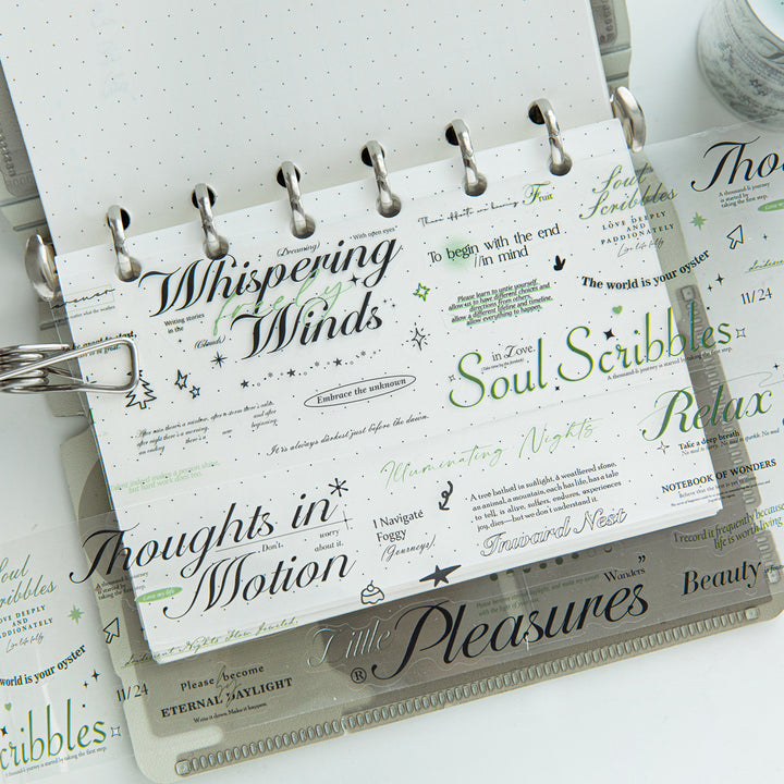 Romantic Overture Aesthetic Journal Stickers