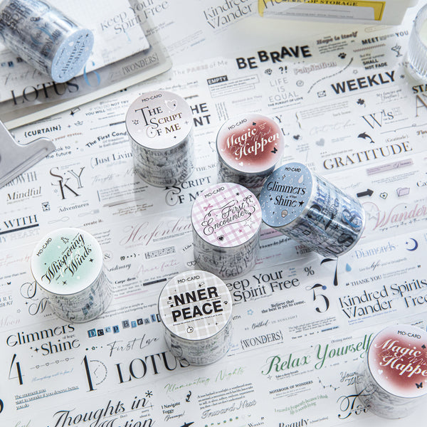 Romantic Overture PET Stickers for Journaling