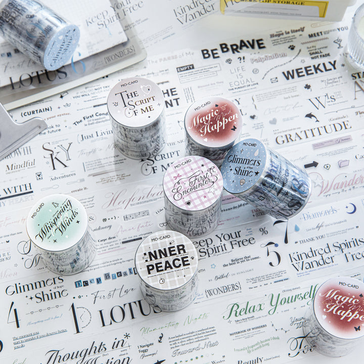 Romantic Overture PET Stickers for Journaling