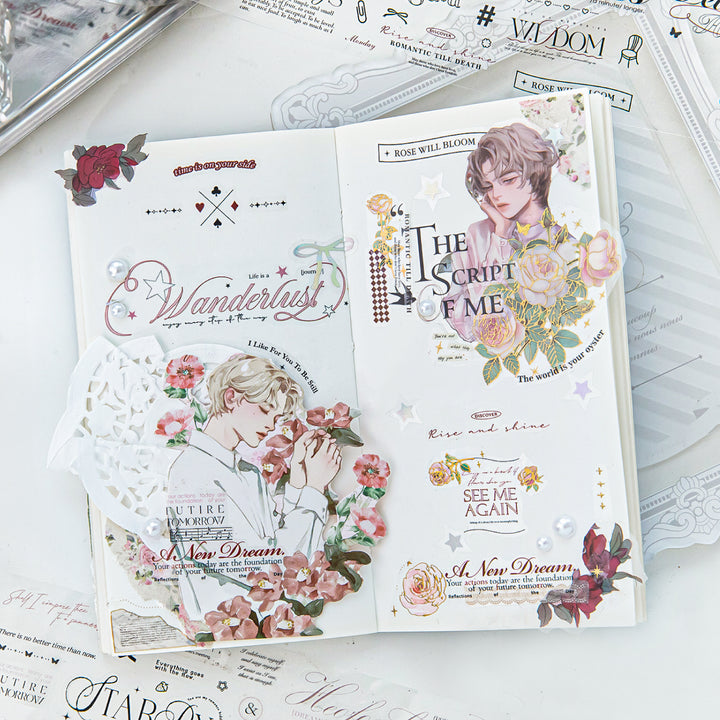 Romantic Overture Vintage PET Stickers for Craft