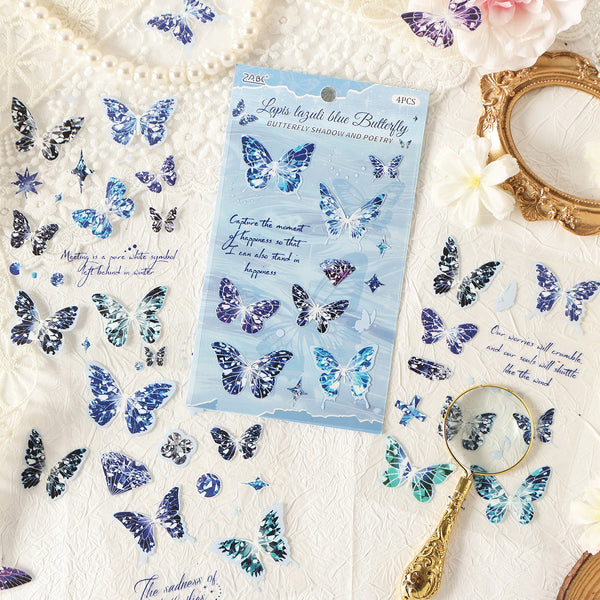 Romantic PET Stickers Graceful Butterflies aesthetic collage supplies