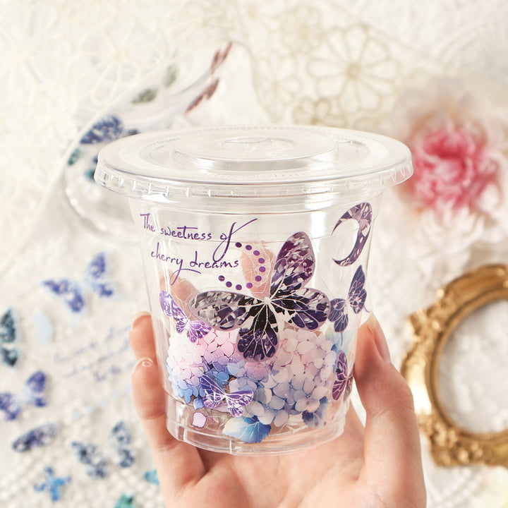 Romantic PET Stickers Graceful Butterflies for notebook customization