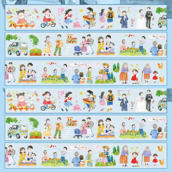 Romantic PET Tape Her Time Collage