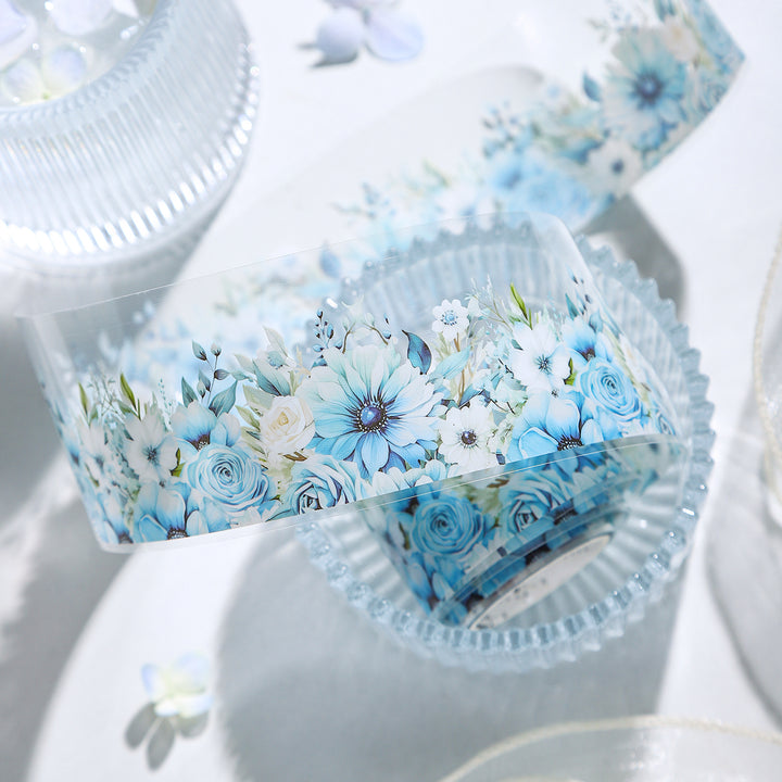 Romantic PET Tape Snowy Garden botanical sticker roll
