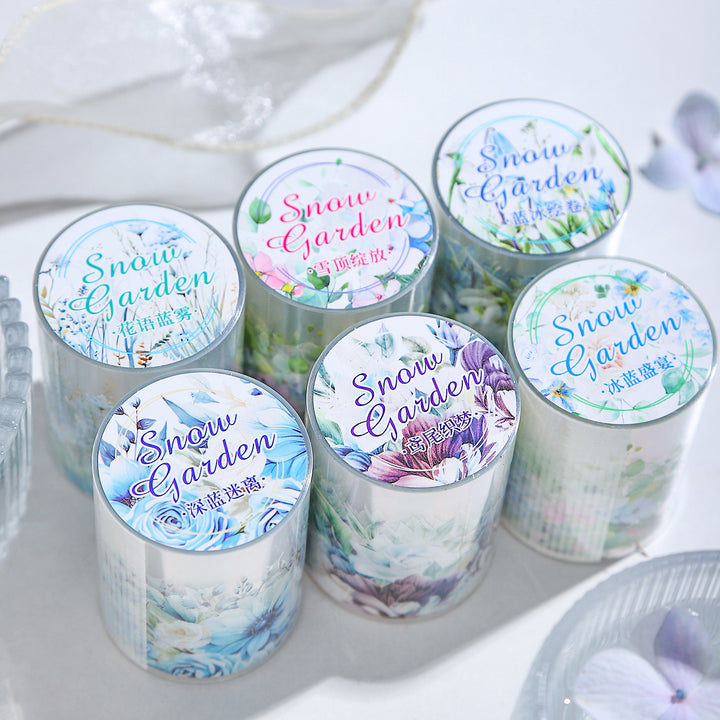 Romantic PET Tape Snowy Garden transparent scenery tape