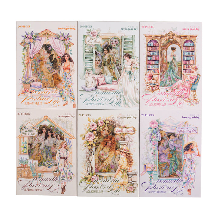 Romantic Rural Life Cottagecore PET Stickers for Planners