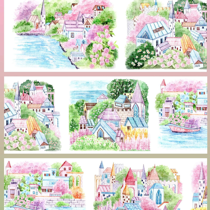 Romantic Sakura Seaside City Tape