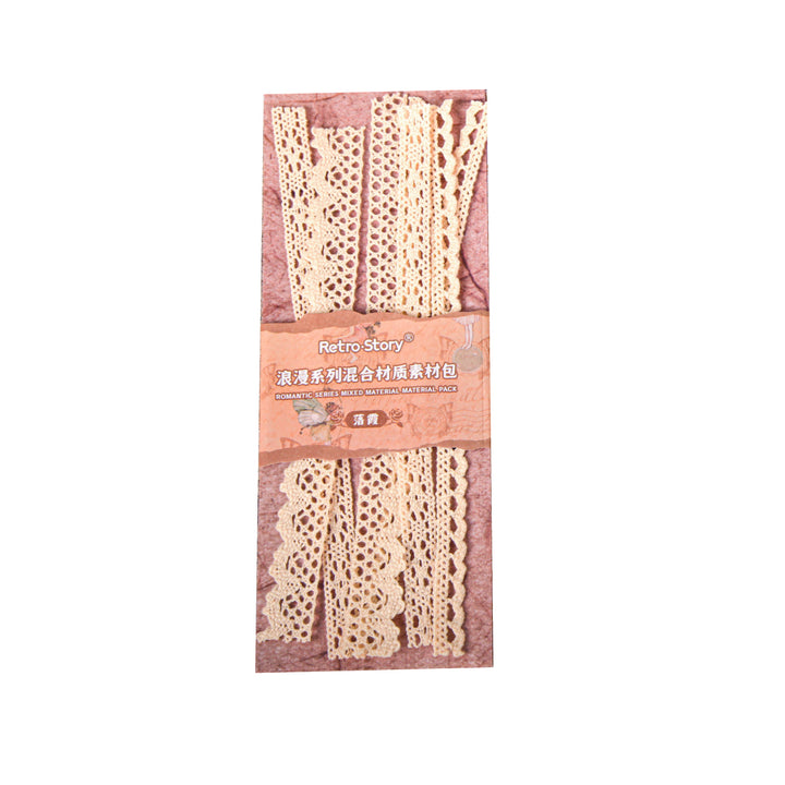 Romantic Series Lace Artistic Collage Paper Set for Journaling