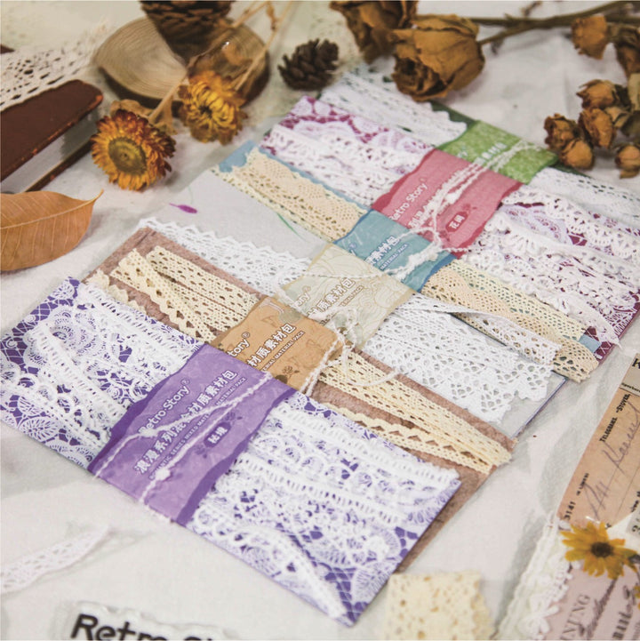 Romantic Series Lace Collage Paper Pack for Vintage Lovers