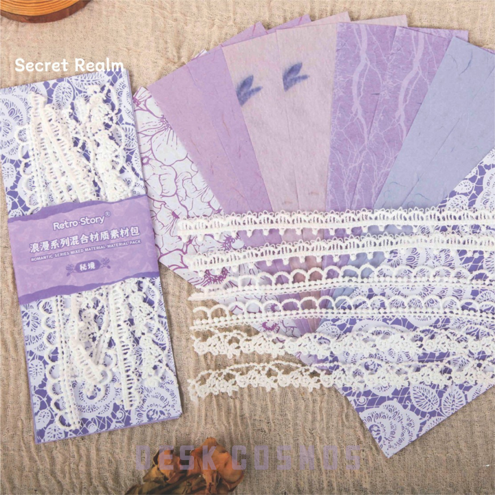 Romantic Series Lace DIY Craft Paper Elegant and Timeless