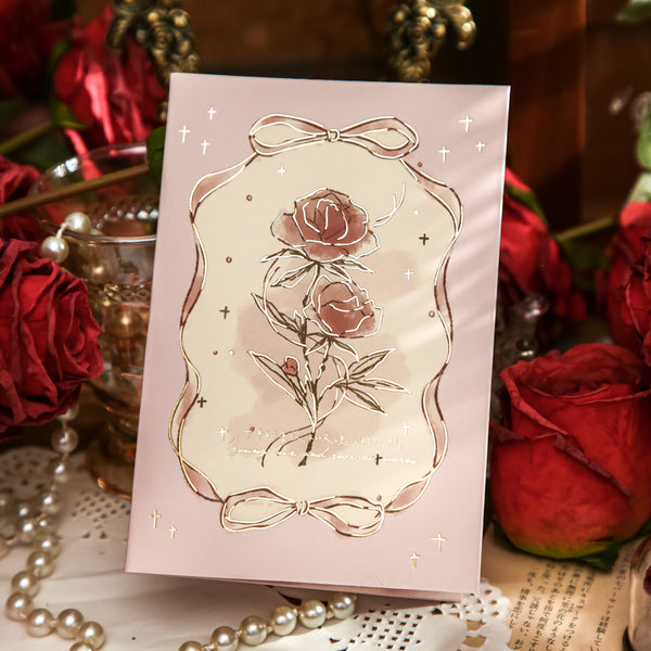 Rose 3D Greeting Card | Elegant 3D Design Greeting Card