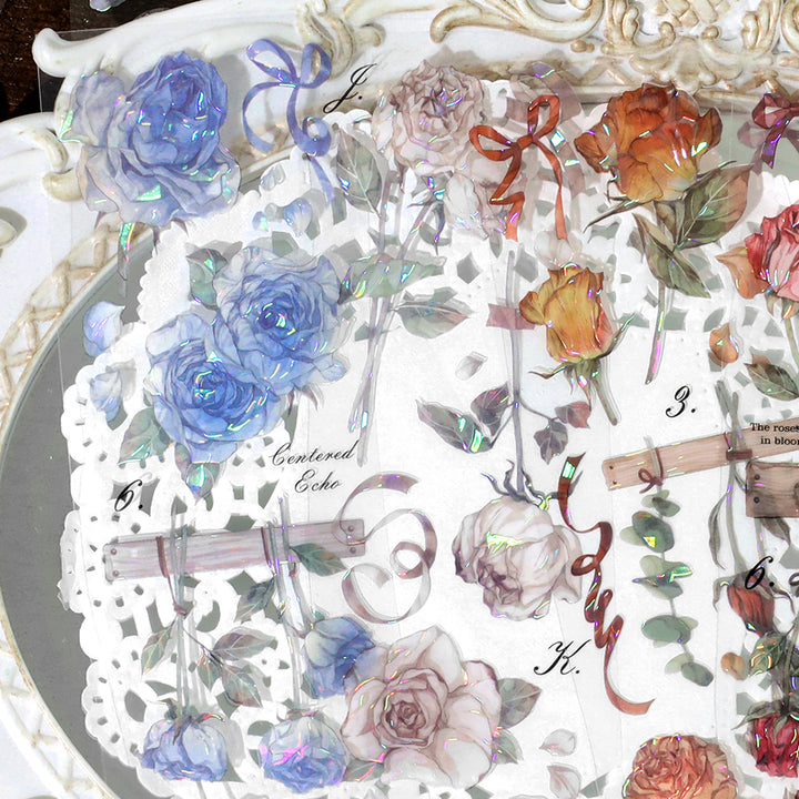 Rose Memory Series aesthetic PET tape perfect for diary art
