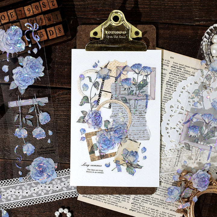 Rose Memory Series PET tape ideal for creative notebook spreads