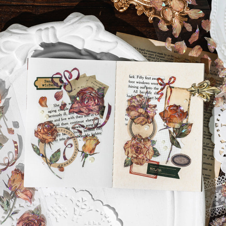 Rose Memory Series romantic PET tape great for planners