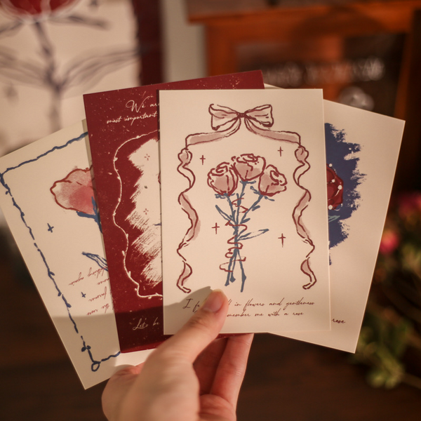 Rose and Her Series Floral Letter Writing Set Perfect for Gifts and Scrapbooking