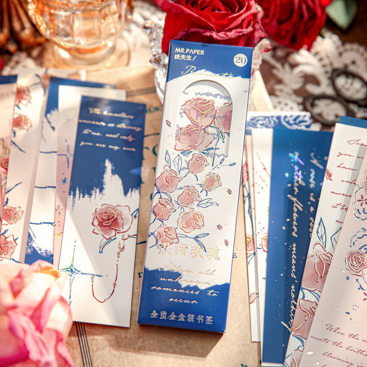 Rose of Name Romantic Stationery Bookmarks Elegant Gift Choice