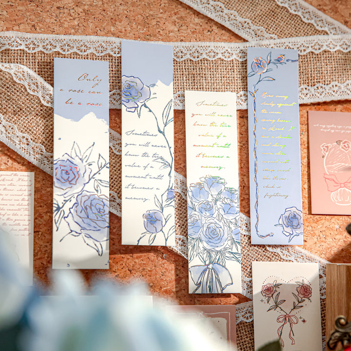 Rose of Name Sweet and Romantic Bookmarks for Personalized Journals