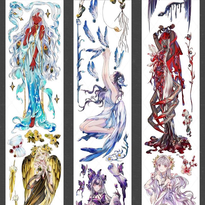 Gothic Dark Elf PET Decorative Tape - Desk Cosmos