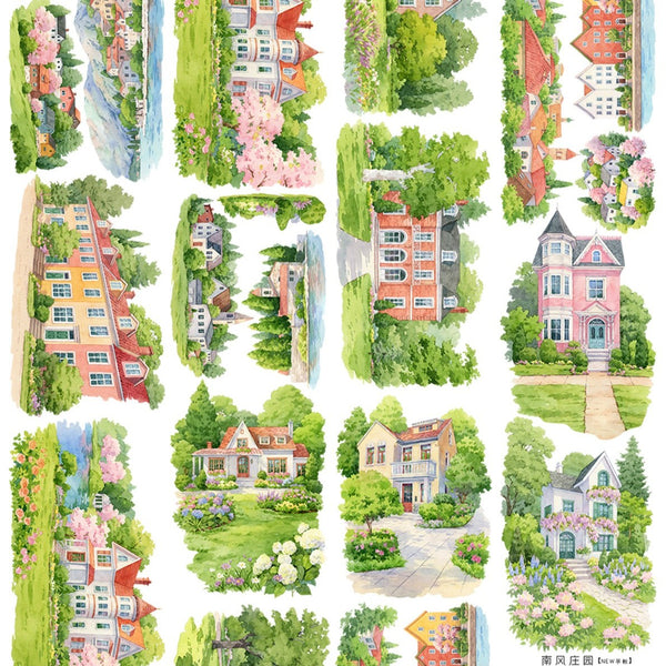 Manor Stroll Garden Scenery PET Tape