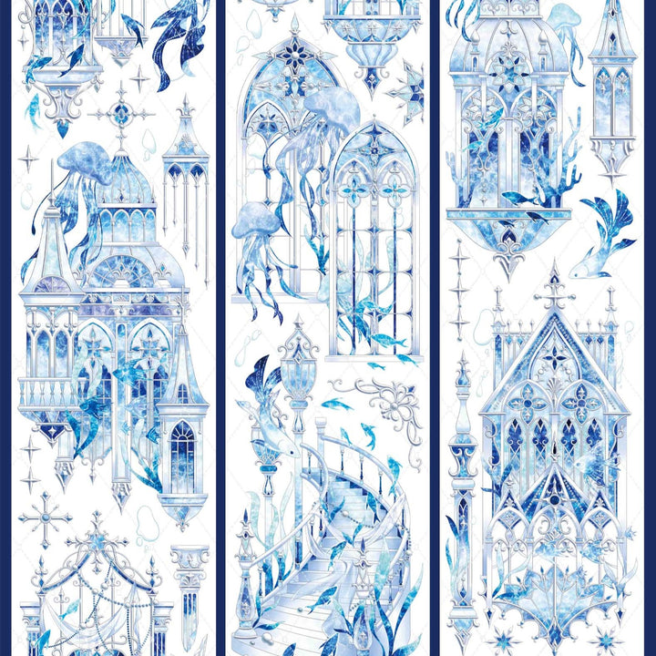 Ice Blue Magic Castle PET Tape - Desk Cosmos