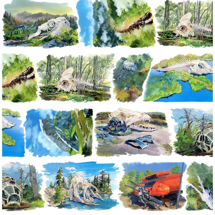 Ruins Journey Scenery PET Tape - Desk Cosmos