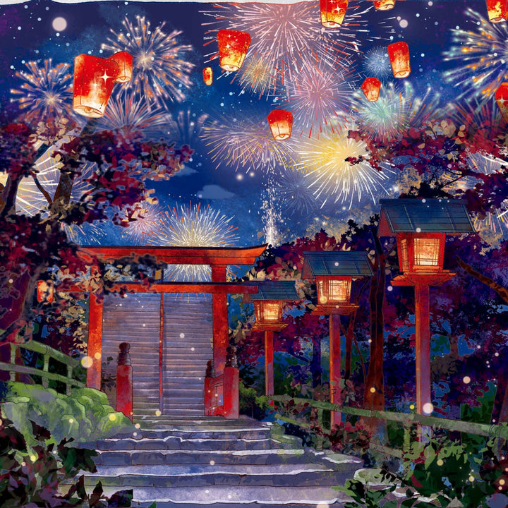 Evening Fireworks Scenery PET Tape - Desk Cosmos