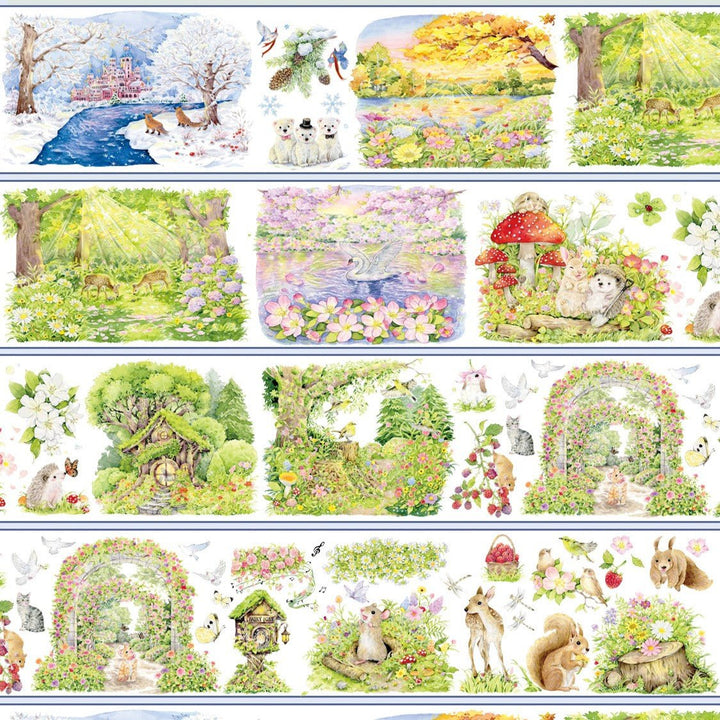 Four Seasons in Fairy Tale Forest PET Tape - Desk Cosmos