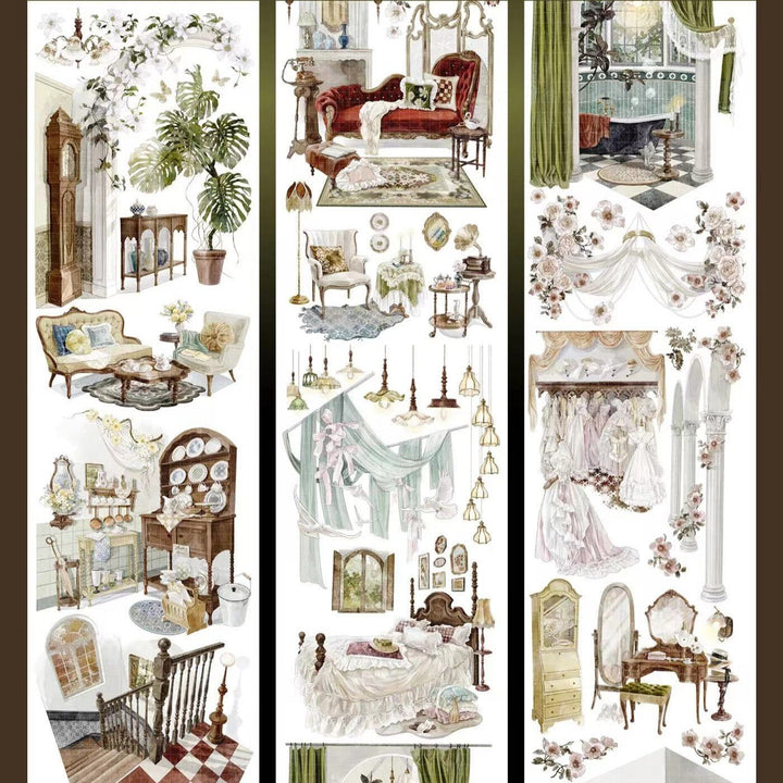 Elegant Noble Mansion PET Tape - Desk Cosmos