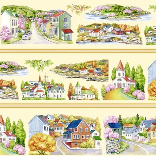 Iceland Spring and Autumn Street Landscape PET Tape - Desk Cosmos