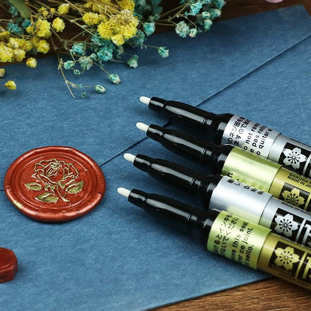 Sakura Metallic Pen for Envelope Decoration