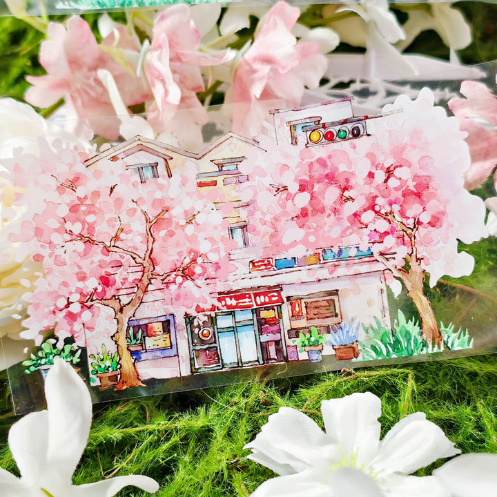 Sakura Street PET Tape Flower Japanese Style DIY Decoration