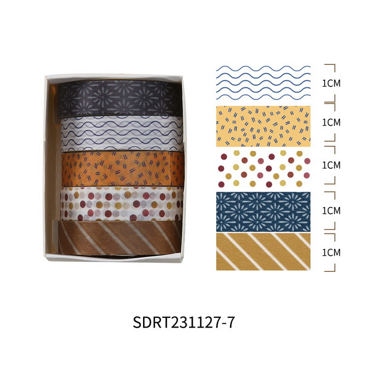 Salt Series Time Abstract Shapes Washi Tape