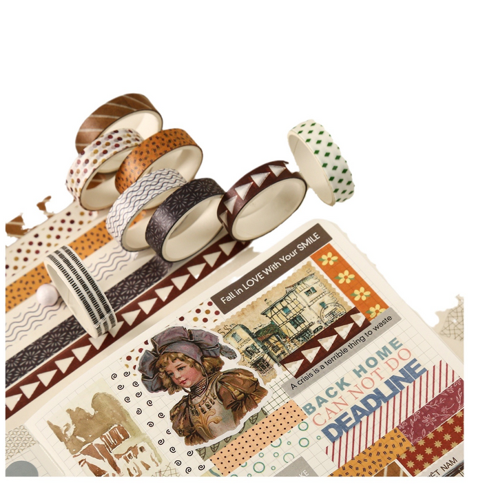Salt Series Time Journal Washi Tape for DIY and Craft Lovers
