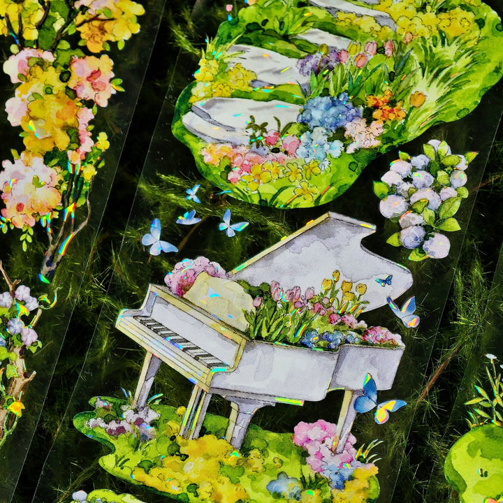 Scenery Creation PET Tape Secret Spring BoBo Fish Pattern Detail