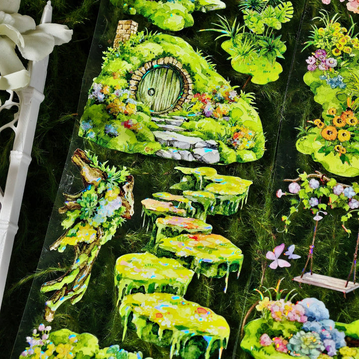 Scenery Creation PET Tape Secret Spring Creative Journal Accessory