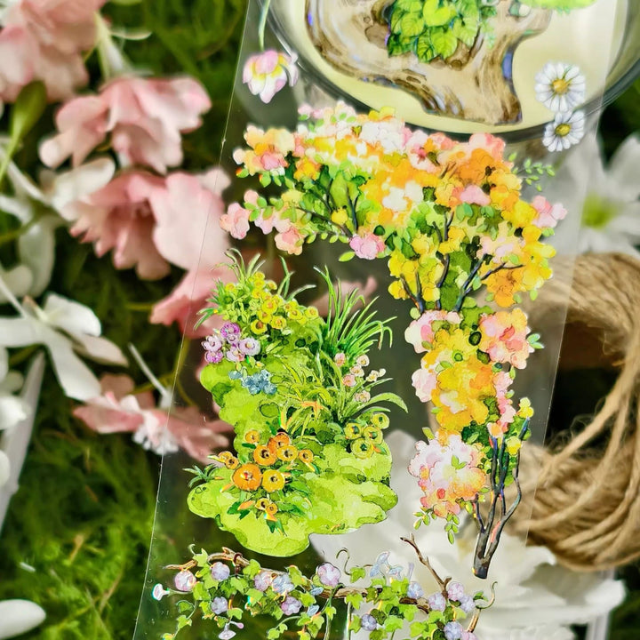 Scenery Creation PET Tape Secret Spring Hand Painted Effect