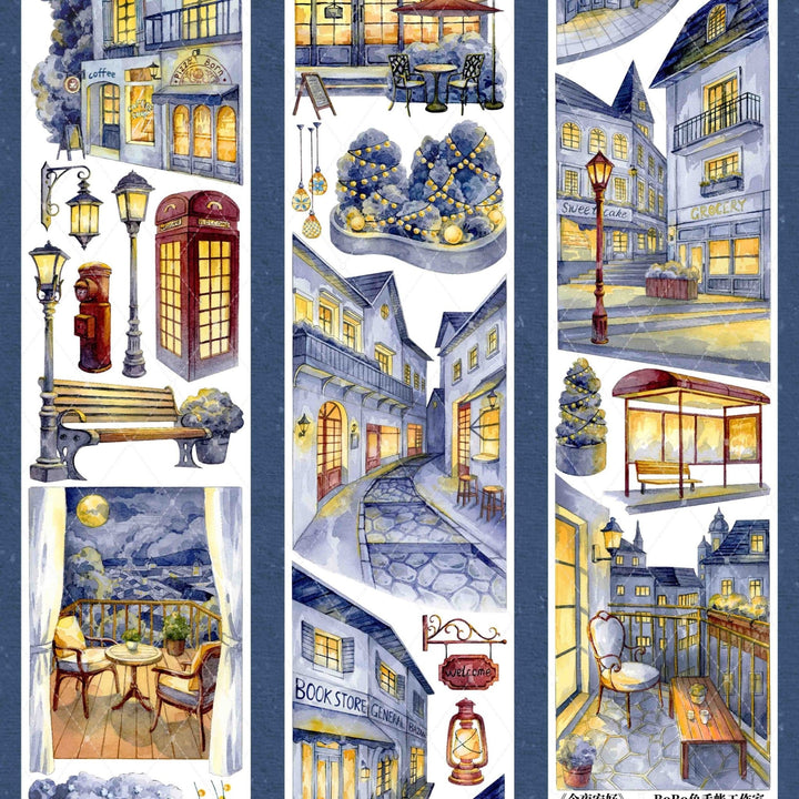  Scenery PET Tape Good Night Series